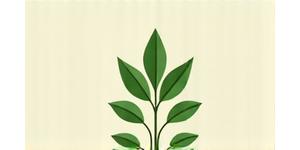Generic logo for a local plant nursery with a stylized flower.