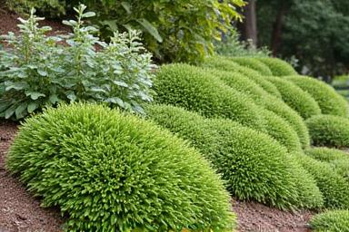 Dense groundcover spreading over a sloped area