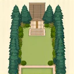 Diagram illustrating microclimate creation in a garden